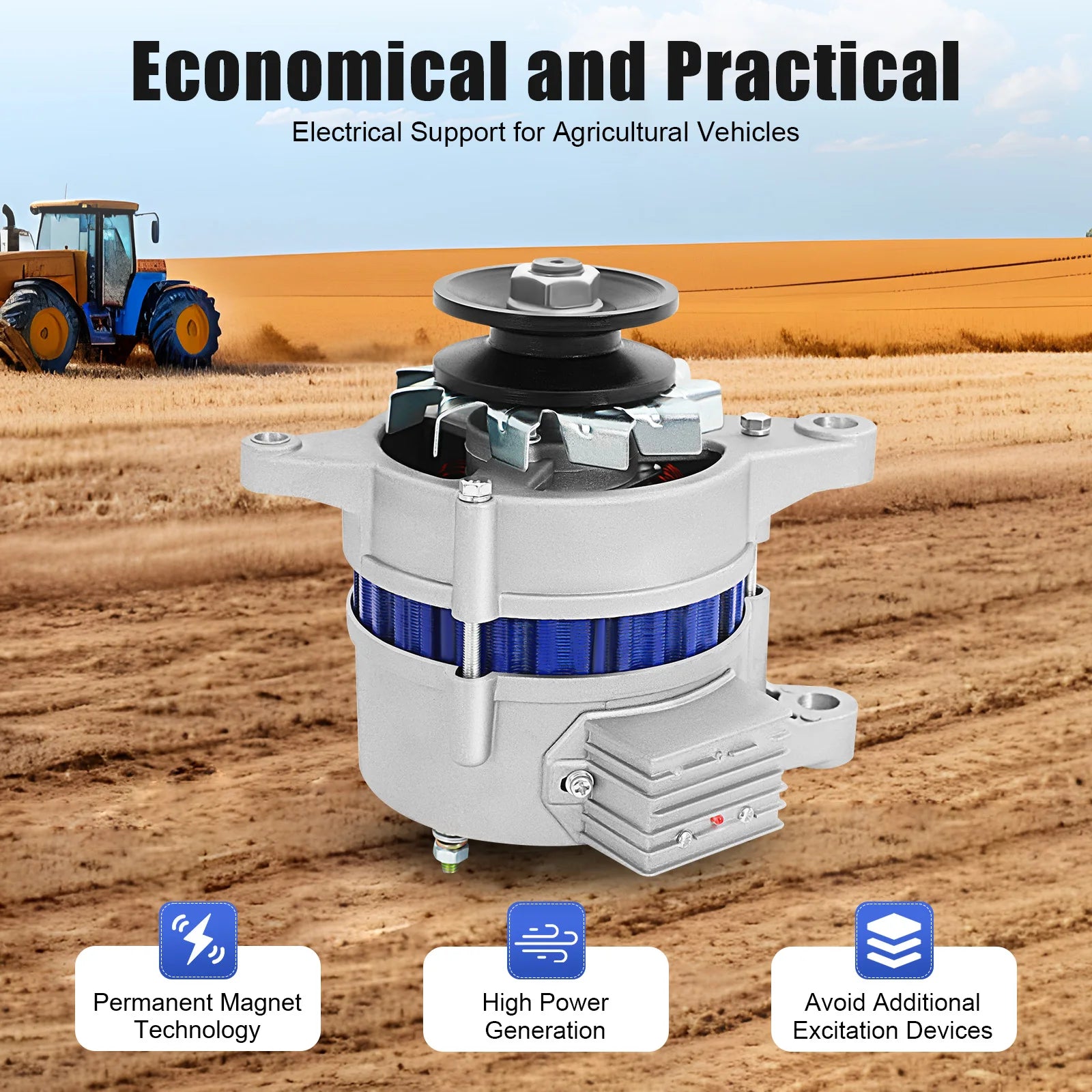 200W 12V Permanent Magnet Generator Low RPM Alternator