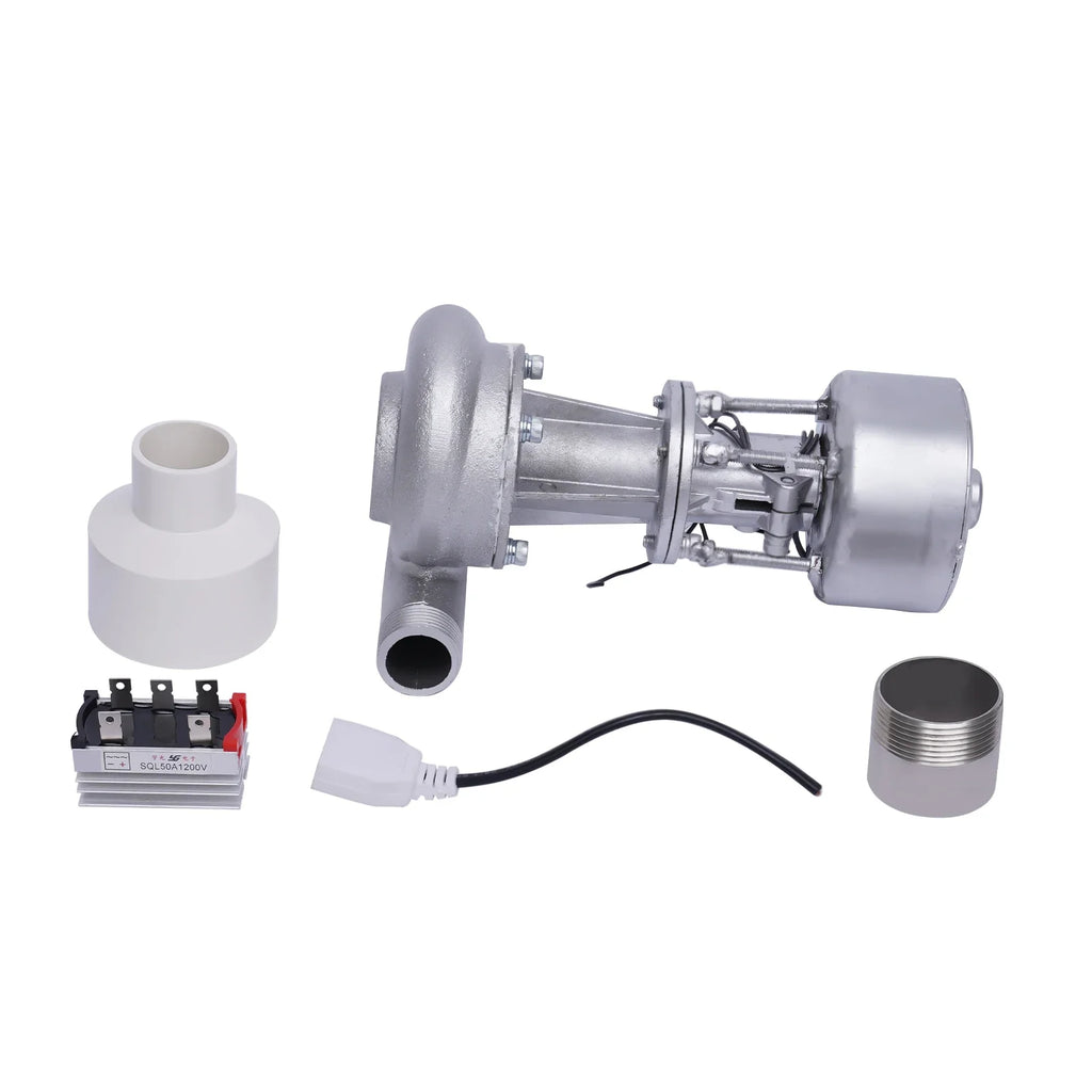 500W Mini Hydroelectric Water Turbine Generator 110V with Monitoring