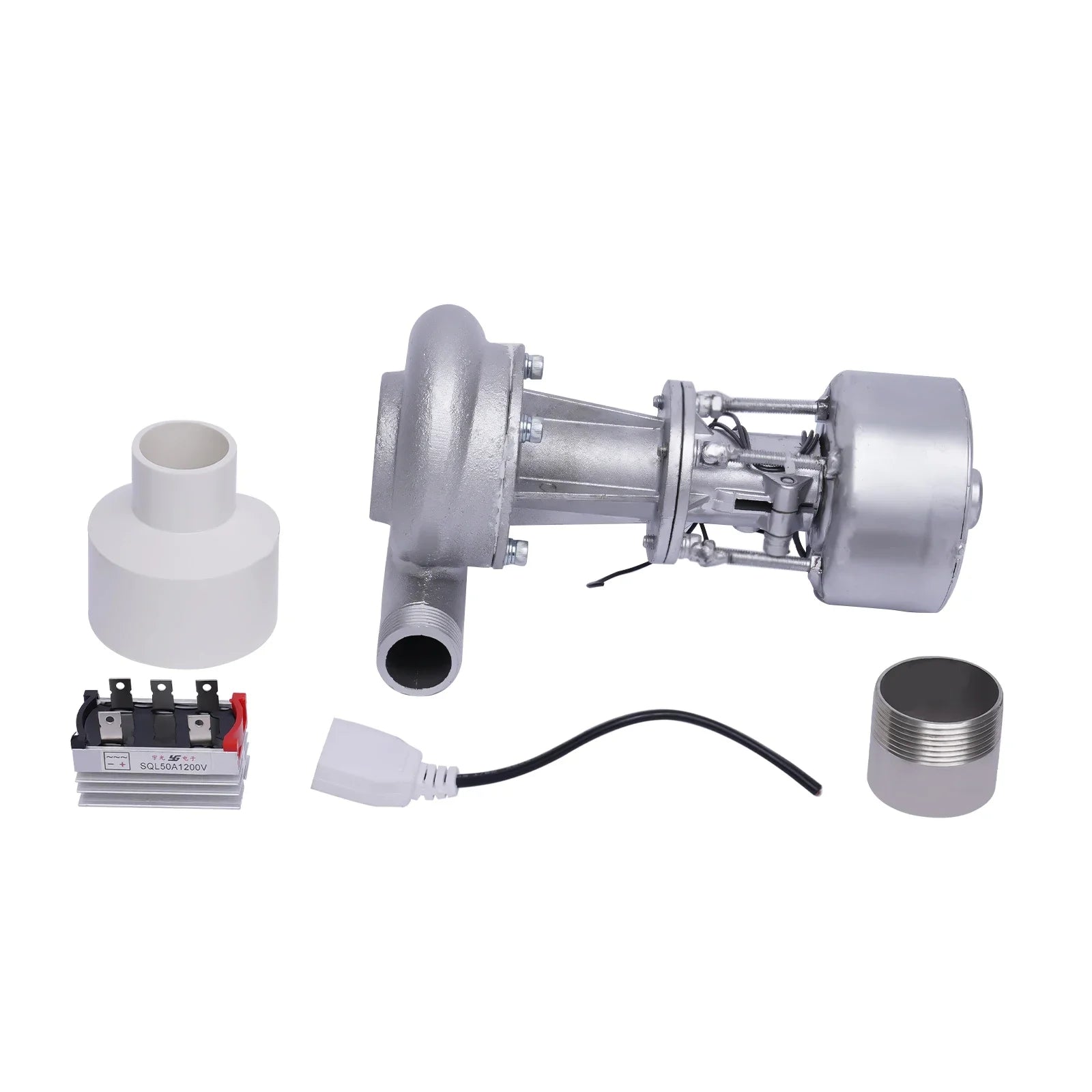 500W Mini Hydroelectric Water Turbine Generator 110V with Monitoring