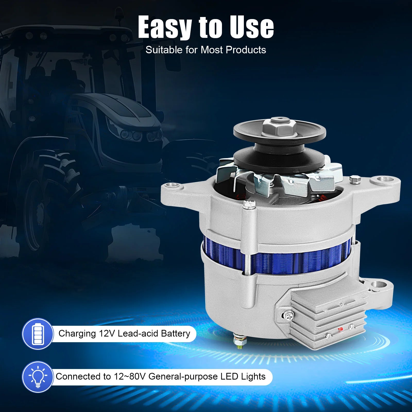 200W 12V Permanent Magnet Generator Low RPM Alternator